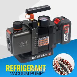 1/4 Air inlet Refrigeration For 18v Battery 1/2HP 7CFM Refrigerant Vacuum Pump