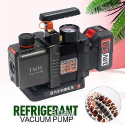 1/4 Air inlet Refrigeration For 18v Battery 1/2HP 7CFM Refrigerant Vacuum Pump