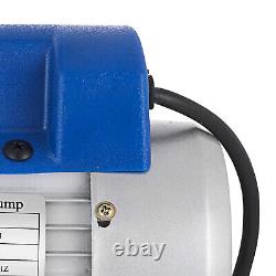 1/4HP 3.5CFM Air Vacuum Pump HVAC Refrigeration R134a Kit AC Manifold Gauge Set