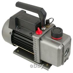 1/4HP 3.5CFM Single Stage Air Vacuum Pump and R134a AC Manifold Gauge Kit
