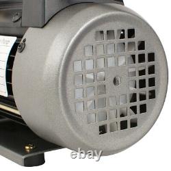 1/4HP 3.5CFM Single Stage Air Vacuum Pump and R134a AC Manifold Gauge USA FDA