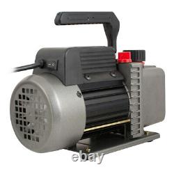 1/4HP 3.5CFM Single Stage Air Vacuum Pump and R410a R134a AC Manifold Gauge Kit