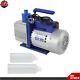 1 Hp Single-stage Rotary Vane Hvac Air Vacuum Pump With Oil Bottle 110v 9.6 Cfm