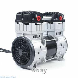 1100W 7CFM Compressor Head Small Air Mute Oilless Vacuum Pump Silent Air Pump US