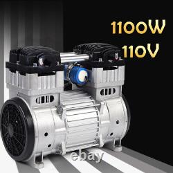 1100W 7CFM Silent Air Pump Compressor Head Small Air Mute Oilless Vacuum Pump