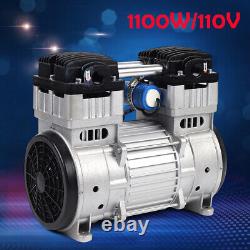 1100W 7CFM Silent Air Pump Compressor Head Small Air Mute Oilless Vacuum Pump