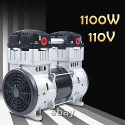 1100W 7CFM Silent Air Pump Compressor Head Small Air Mute Oilless Vacuum Pump