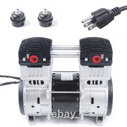 1100W 7CFM Small Air Mute Oilless Vacuum Pump Silent Air Pump Compressor Head