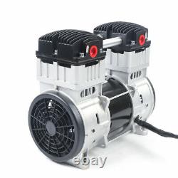 1100W 7CFM Small Air Mute Oilless Vacuum Pump Silent Air Pump Compressor Head