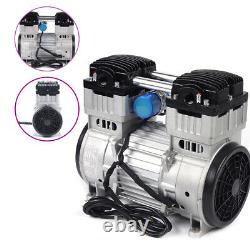 1100W 7CFM Small Air Mute Oilless Vacuum Pump Silent Air Pump Compressor Head