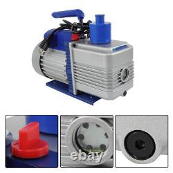 110V 9.6 CFM 1 HP Dual-Stage Rotary Vane HVAC Air Vacuum Pump