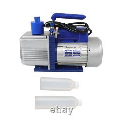 110V 9.6 CFM 1 HP Dual-Stage Rotary Vane HVAC Air Vacuum Pump