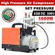 110v High Pressure Air Compressor Pump 30mpa 4500psi Pressure Preset Autostop
