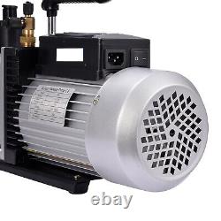 12 CFM Vacuum Pump Single Stage Rotary Vane 1HP HVAC AC Air Tool