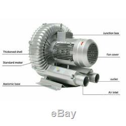 120W 220V 1PH High Pressure Vortex Fan Vacuum Pump Industrial Dry Air Blower Fan