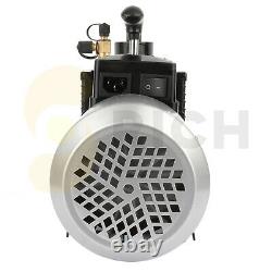 12CFM 1HP 1 Stage Vacuum Pump Rotary Vane HVAC Air Conditioning Refrigeration