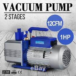 12CFM 2 Stages 1HP Refrigerant Vacuum Pump 254 L/M Air Condition Easy operation