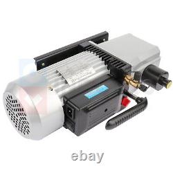 12CFM Dual Stage 1HP Vacuum Pump Rotary Vane Deep HVAC Refrigeration Air Tool