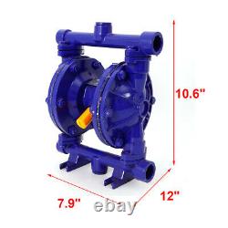 12GPM Air-Operated Double Diaphragm Pump 1/2 Inlet & Outlet Petroleum Fluids US
