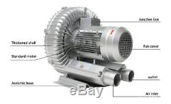 1500W Industrial High Pressure Vortex Vacuum Pump Dry Air Blower 1-phase 220V