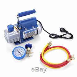 150W 220V G1/4 Steel Vacuum Pump Kit for Refrigerator / Air Conditioning 2pa