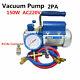 150w 2pa R134a Rotary Vane Deep Vacuum Pump 2.12cfm Hvac Ac220v Air Conditioning