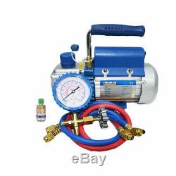 150W 2PA R134a Rotary Vane Deep Vacuum Pump 2.12CFM HVAC AC220V Air Conditioning