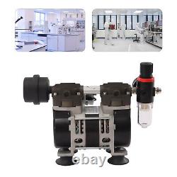 2.12CFM Oilless Vacuum Pump Industrial Lab with Air Filter Silencer 200W