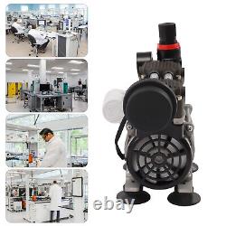 2.12CFM Oilless Vacuum Pump Industrial Lab with Air Filter Silencer 200W 60L
