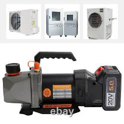 2.5CFM Single Stage Vacuum Pump 20V With Lithium Battery For Air Conditioner