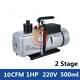 2-stage 12cfm Rotary Vane Vacuum Pump For Refrigerator Air Conditioning 1hp 220v