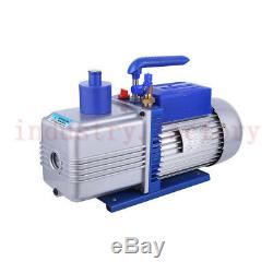 220V 2-Stage 10CFM Rotary Vane Vacuum Pump 1HP for Air Conditioning Refrigerator