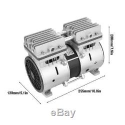 220V 370W Oil-free Vacuum Pump 740mmHg/-98.6kpa 80L/min High Vacuum Air Pump