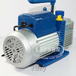 220V 4.2 CFM 120L/MIN 2L Rotary Vane Vacuum Pump 250W HVAC AC Refrigerant Air US