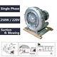 250w High Pressure Vortex Blower Fan Air Vacuum Pump 220v Aeration Air Drying