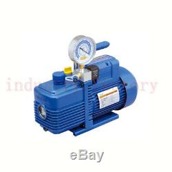 2Pa Air Vacuum Pump Rotary Vane 1L/s 2.1CFM 1 Stage 1/4HP For R410A Refrigerator