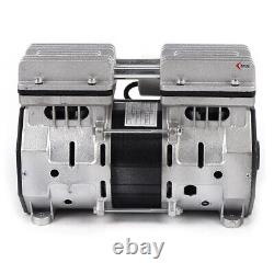 3.5 CFM Oilless Vacuum Pump Industrial Air Compressor Oil Free Piston Pump 370W