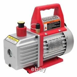 3.5CFM 1/4HP Air Vacuum Pump HVAC R134 R12 R22 Kit AC A/C Manifold Gauge Set