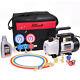 3.5cfm 1/4hp Air Vacuum Pump Hvac Refrigeration Ac Manifold Gauge Set R134a Set