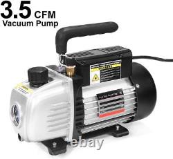 3.5CFM 1/4HP HVAC Vacuum Pump R134a R12 R22 R410a A/C Refrigeration Set AC