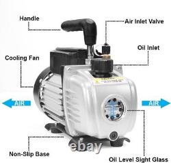 3.5CFM 1/4HP HVAC Vacuum Pump R134a R12 R22 R410a A/C Refrigeration Set AC