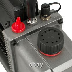 3,5CFM 1/4hp Air Vacuum Pump Air Condition AC Manifold Gauge Set R134a Kit