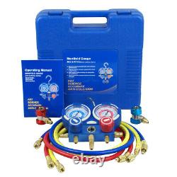 3,5CFM 1/4hp Air Vacuum Pump HVAC Refrigeration AC Manifold Gauge Set R134a Kit
