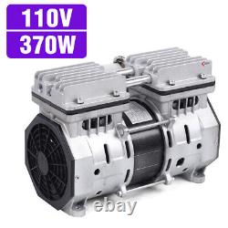 3.5CFM Oilless Vacuum Pump 370W Industrial Air Compressor Oil Free Piston Pump