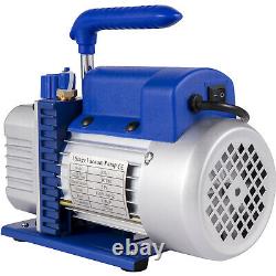 3 CFM 1/4 HP Air Vacuum Pump Refrigeration Gauge US Stock COMBO HVAC A/C R134a