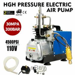 30MPa Air Compressor Pump 110V PCP Electric 4500PSI High Pressure Auto Shut US