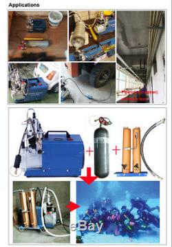 30Mpa High Pressure Air Pump Electric PCP Compressor 220V 300bar 4500PSI Diving