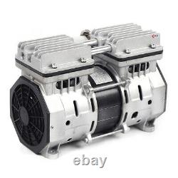 370W High Flow Vacuum Air Pump 2-Cylinder Oil Free Oilless Piston Compressor