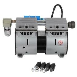 370W Oilless Piston Vacuum Pump -90.6kpa 100L/min High Flow Air Pump Durable