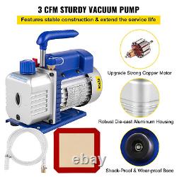 3CFM Vacuum Pump Single Stage 3CFM HVAC Vacuum Pump 3CFM 1/4HP Vacuum Pump Air C